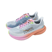 HOKA Running Shoes in Gray, Pink and Lime