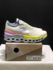 On Cloudmonster 2 Running Shoes, Lime and White
