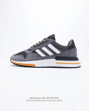 adidas Boot 500 Running Sneakers Grey Black Orange