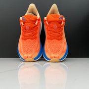 HOKA Clifton 9 Running Shoes, Orange and Blue
