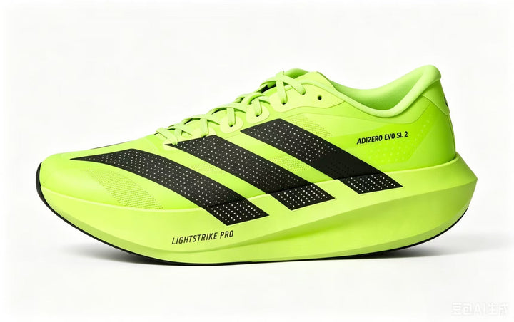 Nike Adizero Evo SL 2 Running Shoes, Volt Green and Black