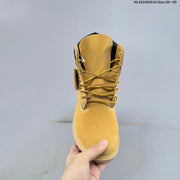 Timberland Yellow High-Top Lace-Up Boots