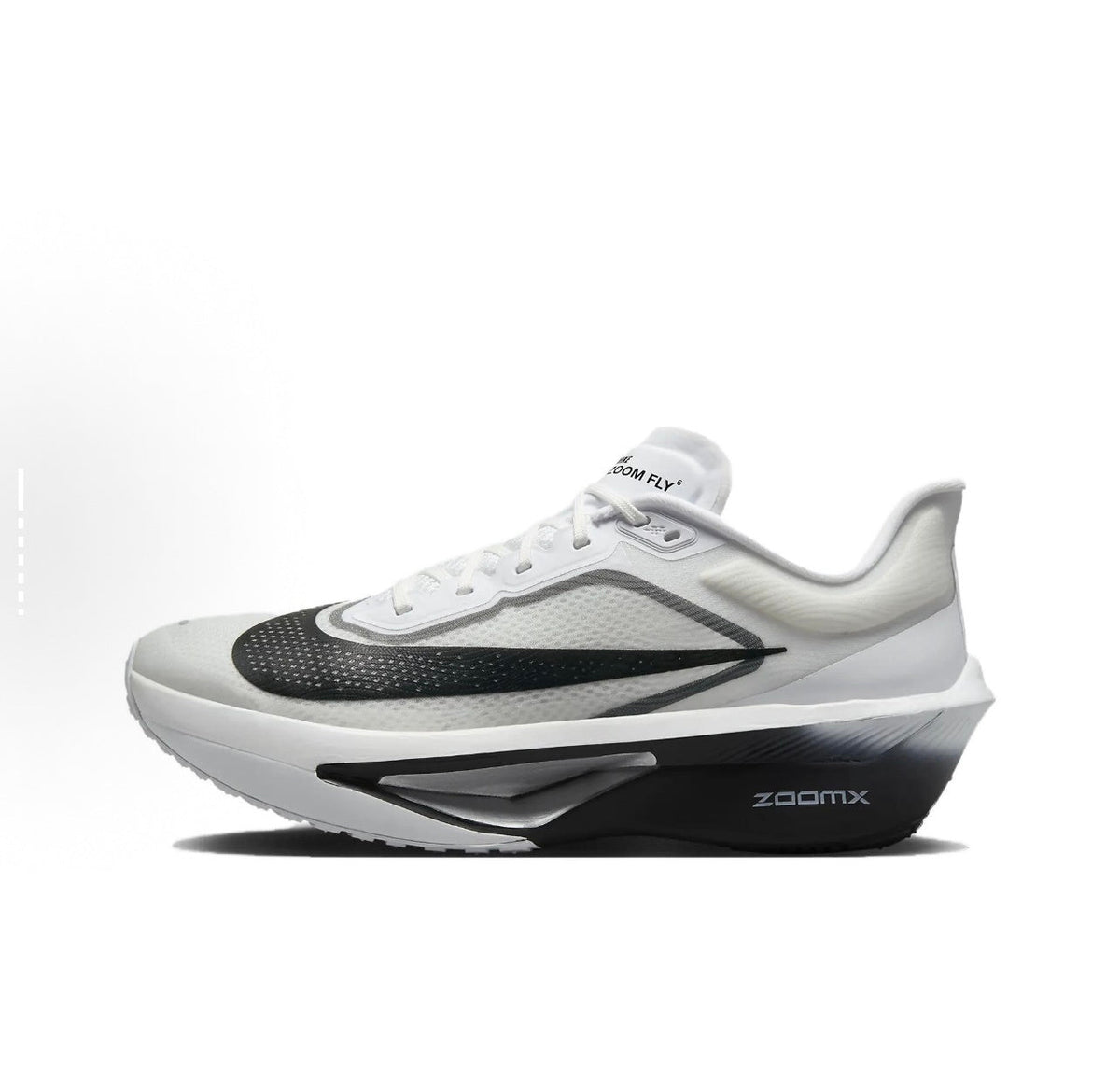 Nike Zoom Fly 6 Running Shoes, White and Gray