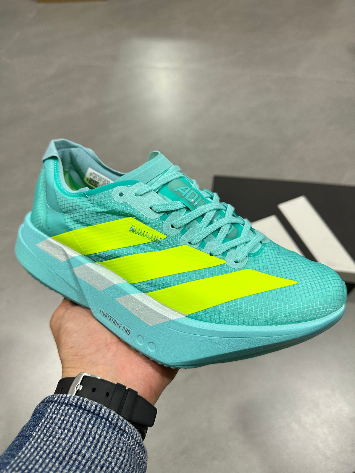 Nike Lightstrike Pro Running Shoes in Aqua and Volt