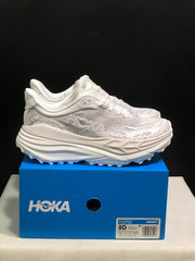 HOKA Stinson 7 White and Gray Sneakers