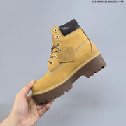 Timberland Mid-Top Lace-Up Boots in Wheat