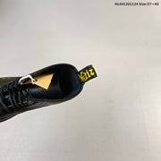 Dr. Martens 1460 Smooth Black Platform Lace-Up Boots