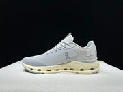 On Cloudnova Form 2 Sneakers, Gray and Cream