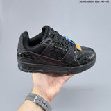 Louis Vuitton Trainer Low-Top Sneakers in Black and White
