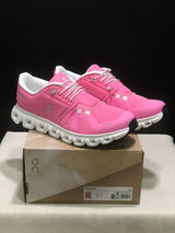 On Cloud 6 Sneakers in Pink and White