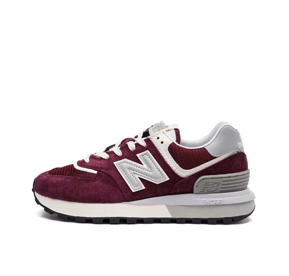 New Balance 57/8? Burgundy Retro Running Sneakers