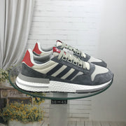adidas ZX 500 RM Retro Running Sneakers, Grey and White
