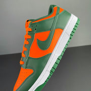 Nike Dunk Low Miami Hurricanes Green and Orange DD1391-300