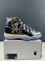 Jordan Air Jordan 11 Retro Liquid Silver High-Top Sneakers