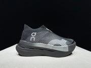 On Cloudboom Strike LS Black Silver Running Shoes