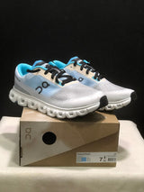 On Cloud 6 Push Sneakers in Blue, Gray and White