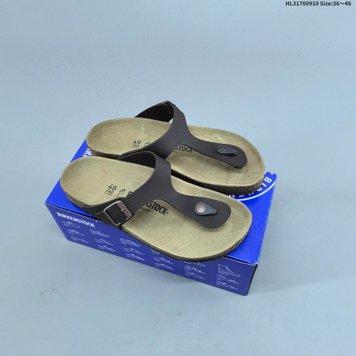 Birkenstock Gizeh-Style Toe-Post Sandals, Neutral Footbed