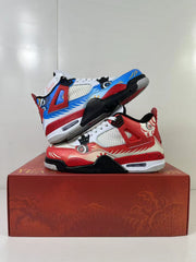 Jordan Air Jordan 4 Chinese New Year Red Blue Sneakers DH6927-161