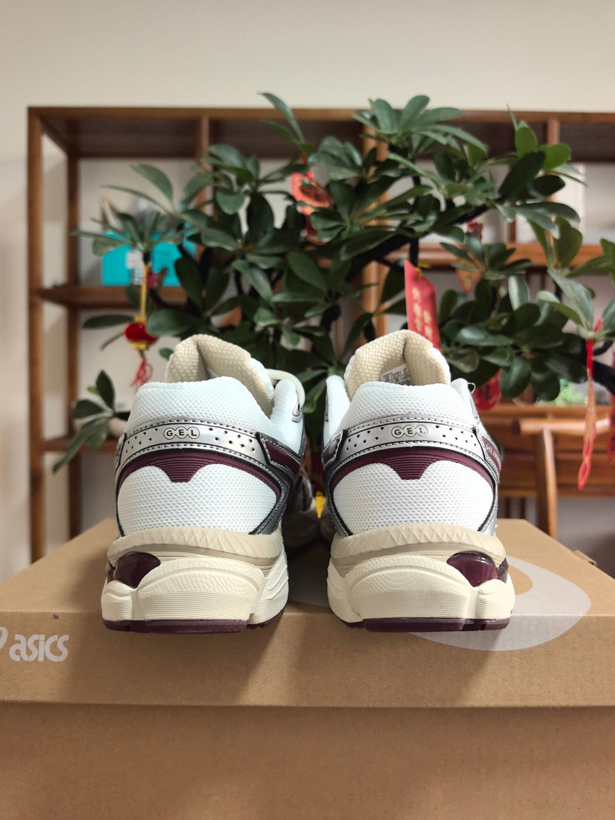 ASICS GEL-Quantum 360 White Cream Purple Sneakers