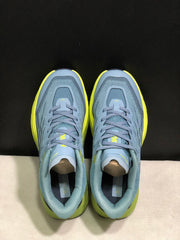 HOKA Speedgoat 5 Trail Running Shoes, Blue and Lime