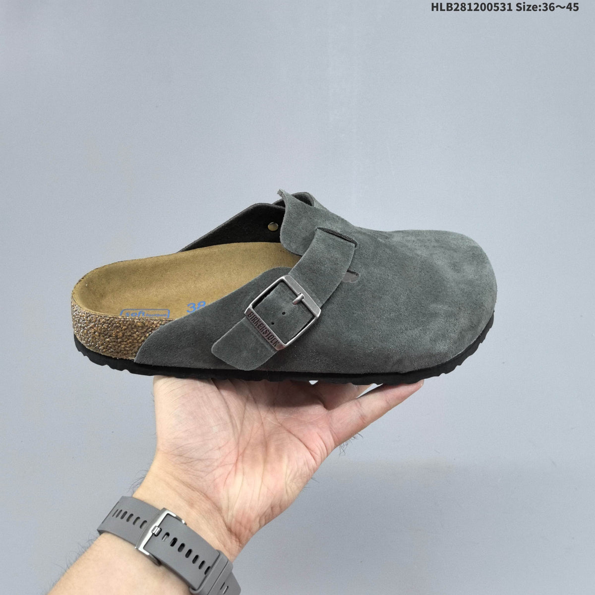 Birkenstock Boston Shearling Clog in Gray