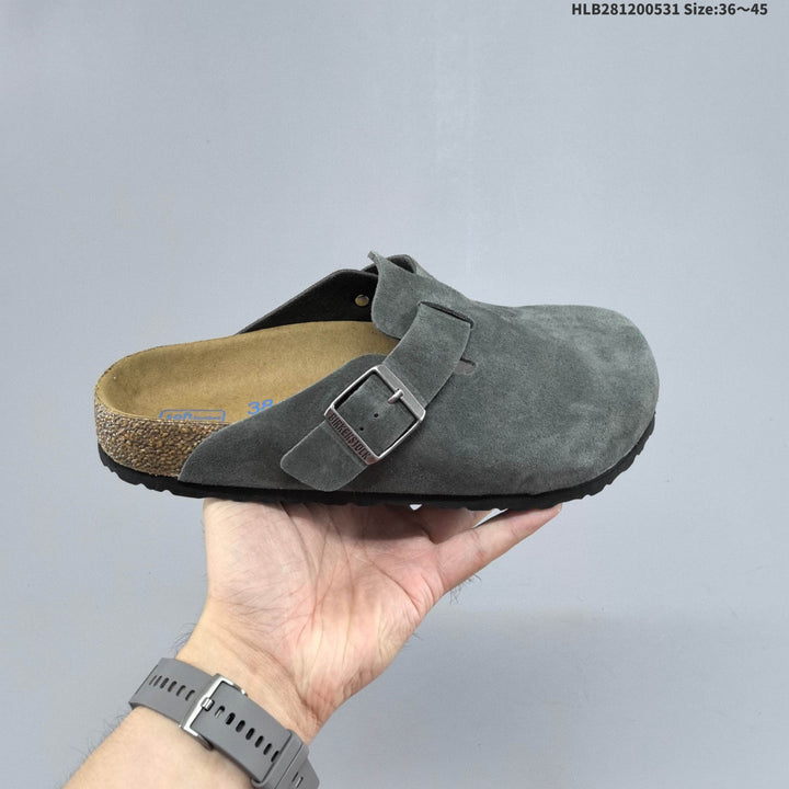 Birkenstock Boston Shearling Clog in Gray