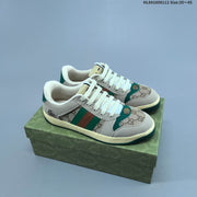 Gucci Screener Distressed Low-Top Sneakers
