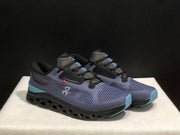 On Cloudstratus 3 Running Shoes, Black and Blue