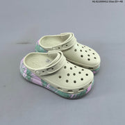 Crocs Classic Platform Clogs with Butterfly Print