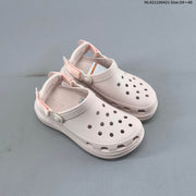 Crocs Platform Clogs with Vent Holes and Heel Straps