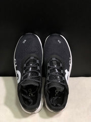 On Cloudmonster Black and White Running Sneakers