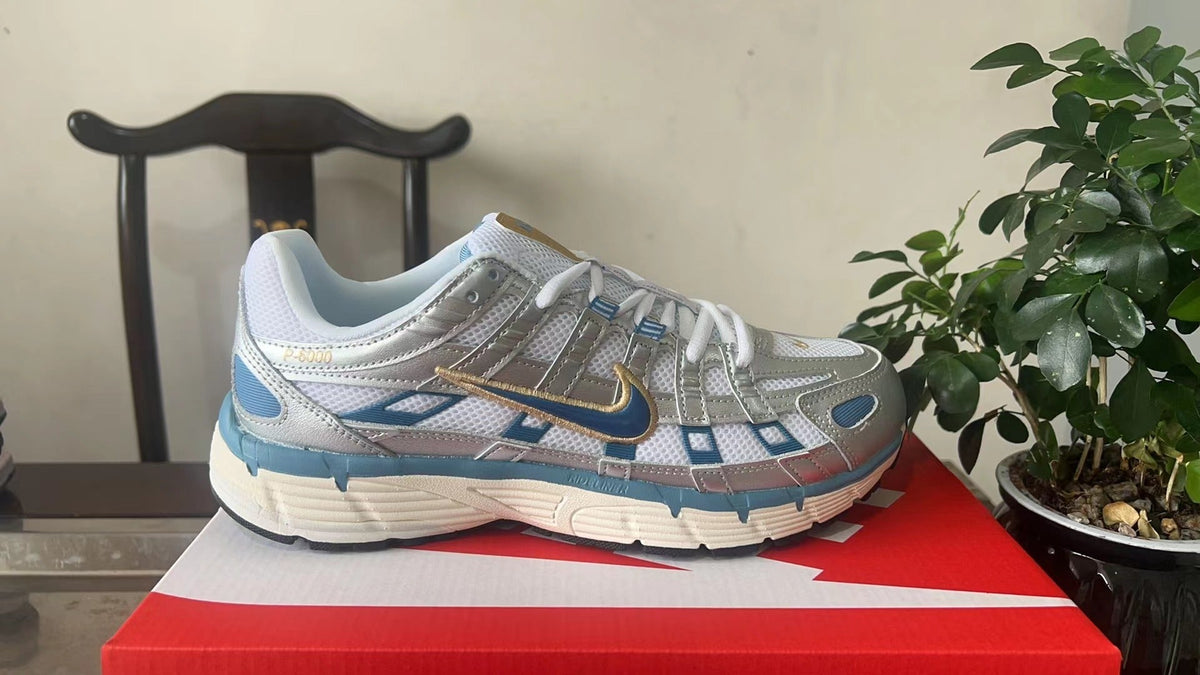 Nike P-6000 Sneakers White Grey Blue HJ7246-100