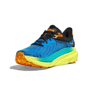 HOKA Challenger 7 Trail Running Shoes Blue Yellow