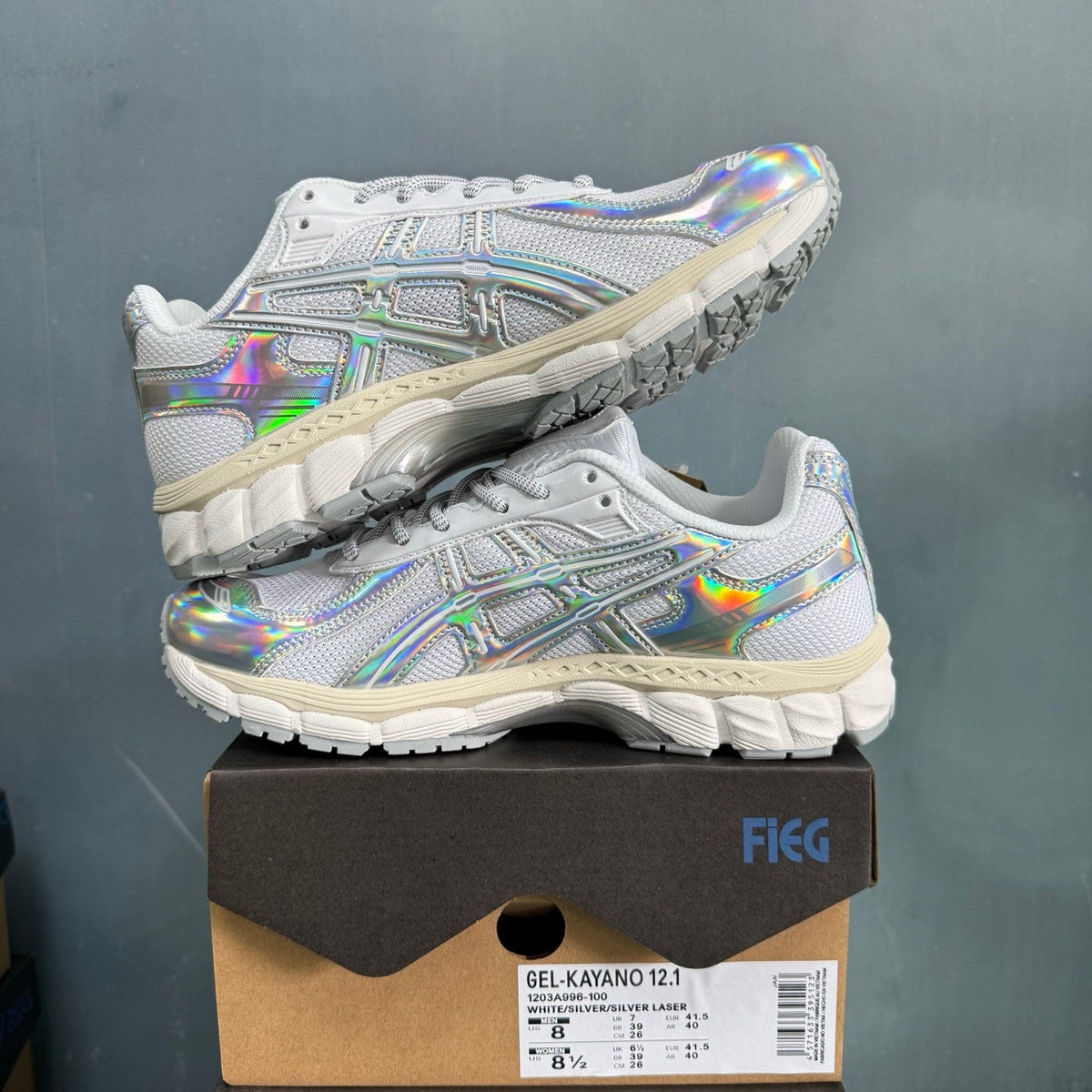 ASICS GEL-KAYANO 12.1 White Silver Laser Sneakers