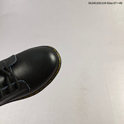 Dr. Martens 1460 Smooth Black Platform Lace-Up Boots