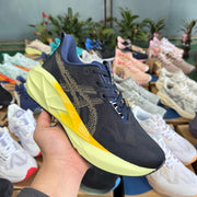 ASICS Novablast 5 LE Dark Blue Yellow Running Shoes