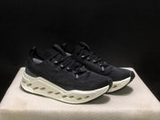 On Cloudsurfer Max Black and White Running Sneakers