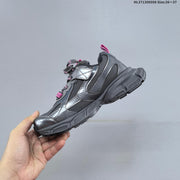 Balenciaga Kids Chunky Lace-Up Sneakers, Silver and Charcoal