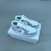 Jordan 1 Low OG Sneakers, White Multi-Color, 553558-146