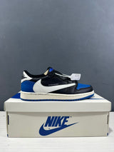 Jordan Air Jordan 1 Low Travis Scott Fragment Black Blue Sneakers