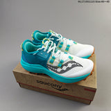 Saucony Endorphin Rift Trail Running Shoes, White and Teal