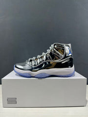 Jordan Air Jordan 11 Retro Liquid Silver High-Top Sneakers