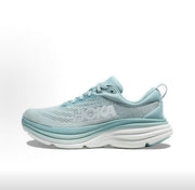 HOKA Bondi 8 Running Shoes in Light Blue