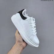 Alexander McQueen Oversized Low-Top Sneakers, White and Black HL281000308