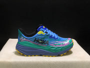 HOKA Stinson 7 Trail Sneakers Blue Green Pink Yellow