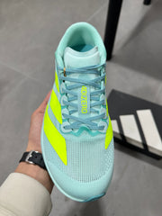 adidas Adizero Running Shoes Turquoise Neon Yellow JS4452