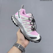 Salomon XA PRO 3D Trail Running Shoes in Pink and White
