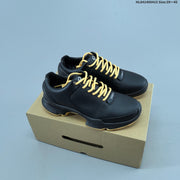 ECCO Men's Black Casual Sneakers with Lace-Up Design