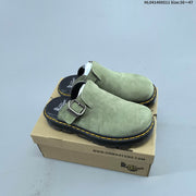 Dr. Martens Buckle Clog with Contrast Stitching