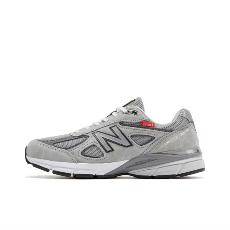 New Balance 990v4 Grey Running Sneakers